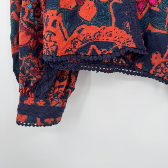 Jennifer Grace Top Women's Long sleeve Button Up Boho Style Size Large - Picture 4 of 10